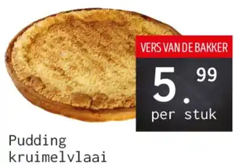 Naanhof Pudding kruimelvlaai aanbieding