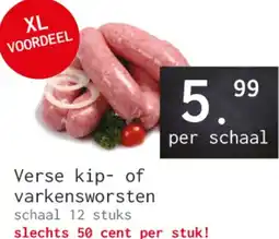 Naanhof Verse kip of varkensworsten aanbieding