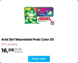 Plein.nl Ariel 3in1 Wasmiddel Pods Color 30 aanbieding