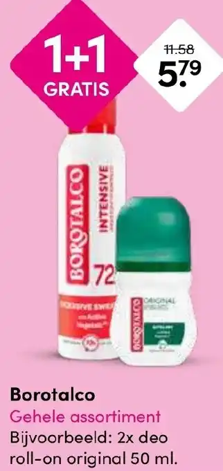 Drogisterij Visser Borotalco aanbieding