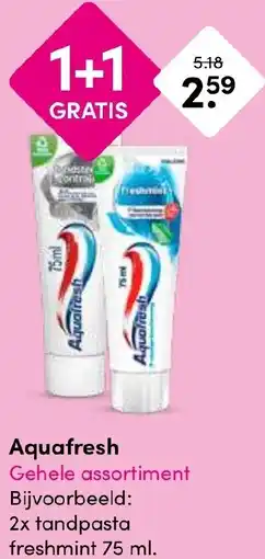 Drogisterij Visser Aquafresh aanbieding