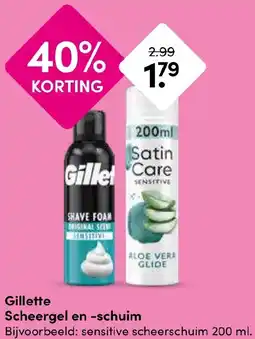 Drogisterij Visser Gillette Scheergel en -schuim aanbieding