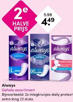 Drogisterij Visser Always aanbieding