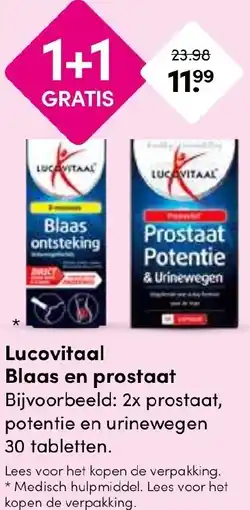 Drogisterij Visser Lucovitaal Blaas en prostaat aanbieding