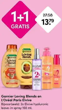 Drogisterij Visser Garnier Loving Blends en L'Oréal Paris Elvive aanbieding