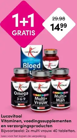 Drogisterij Visser Lucovitaal Vitaminen, voedingssupplementen en verzorgingsproducten aanbieding