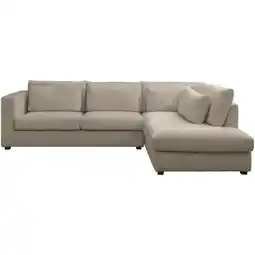 Leen Bakker Hoekbank Chelsea rechts - Cyclamen - taupe - Leen Bakker aanbieding
