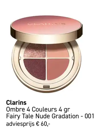Mooi parfumerie Clarins Ombre 4 Couleurs aanbieding