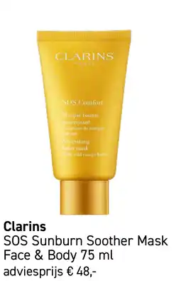 Mooi parfumerie Clarins SOS Sunburn Soother Mask aanbieding