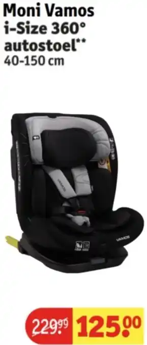 Kruidvat Moni Vamos i-Size 360° autostoel aanbieding