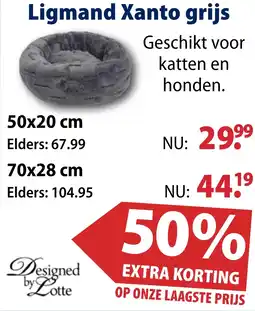 Huisdier Voordeelshop Ligmand Xanto grijs aanbieding