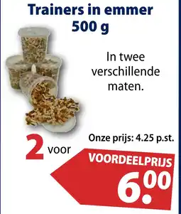 Huisdier Voordeelshop Trainers in emmer 500 g aanbieding