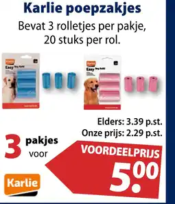 Huisdier Voordeelshop Karlie poepzakjes aanbieding