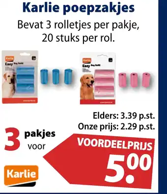 Huisdier Voordeelshop Karlie poepzakjes aanbieding