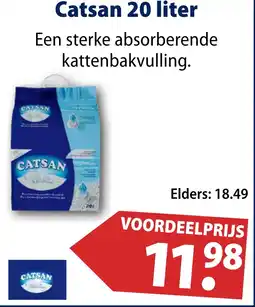 Huisdier Voordeelshop Catsan 20 liter aanbieding