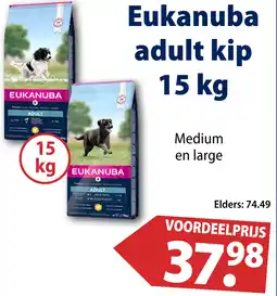 Huisdier Voordeelshop Eukanuba adult kip aanbieding