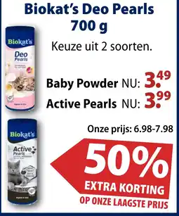 Huisdier Voordeelshop Biokat's Deo Pearls 700 g aanbieding