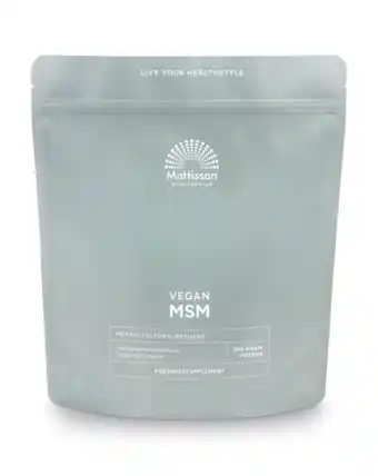 De Online Drogist Mattisson HealthStyle MSM Poeder 550GR aanbieding