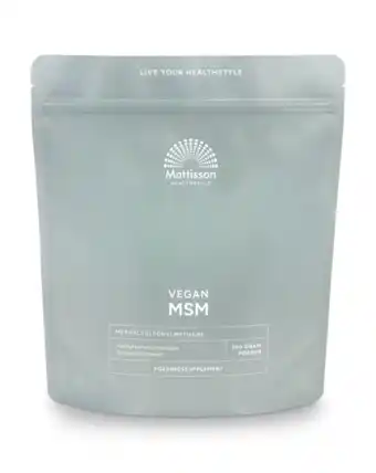 De Online Drogist Mattisson HealthStyle MSM Poeder 550GR aanbieding