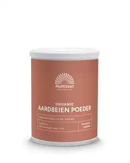 De Online Drogist Mattisson HealthStyle Aardbeien Poeder 125GR aanbieding