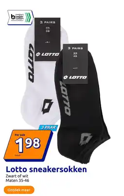 Action Lotto sneakersokken aanbieding