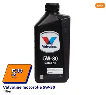 Action Valvoline motorolie 5W-30 aanbieding