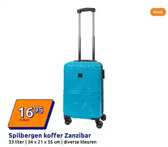 Action Spilbergen koffer Zanzibar aanbieding