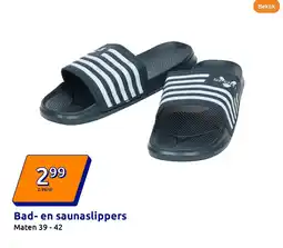 Action Bad en saunaslippers aanbieding