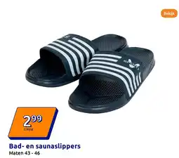 Action Bad en saunaslippers aanbieding