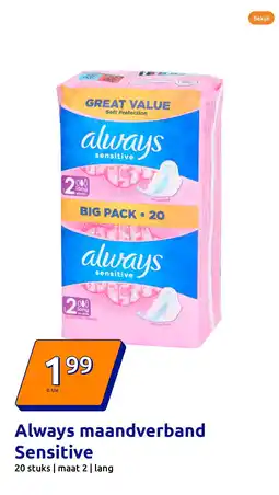Action Always maandverband Sensitive aanbieding