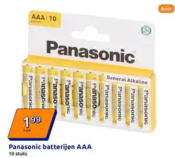 Action Panasonic batterijen AAA aanbieding