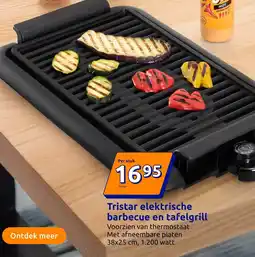 Action Tristar elektrische barbecue en tafelgrill aanbieding