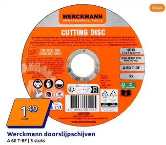 Action Werckmann doorslijpschijven aanbieding
