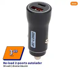 Action Re-load 2-poorts autolader aanbieding