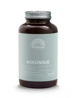 De Online Drogist Mattisson HealthStyle Kokosnoot Olie 1000mg Capsules 120CP aanbieding