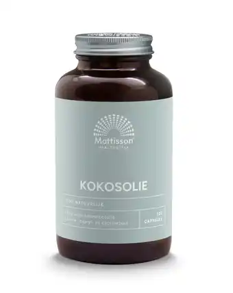 De Online Drogist Mattisson HealthStyle Kokosnoot Olie 1000mg Capsules 120CP aanbieding