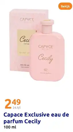 Action Capace Exclusive eau de parfum Cecily aanbieding