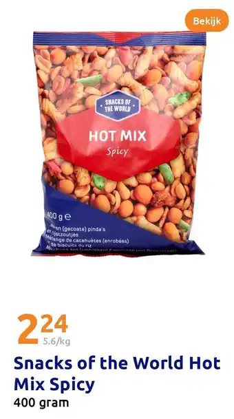 Action Snacks of the World Hot Mix Spicy aanbieding