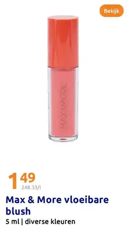 Action Max & More vloeibare blush aanbieding