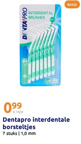 Action Dentapro interdentale borsteltjes aanbieding
