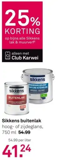 Karwei Sikkens Buitenlak aanbieding