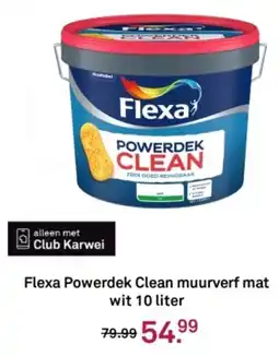Karwei Flexa Powerdek Clean muurverf mat wit aanbieding