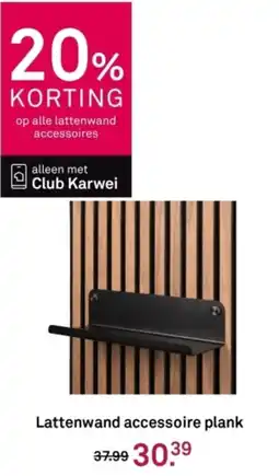 Karwei Lattenwand accessoire plank aanbieding