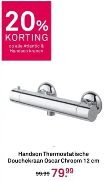 Karwei Handson Thermostatische Douchekraan Oscar Chroom aanbieding