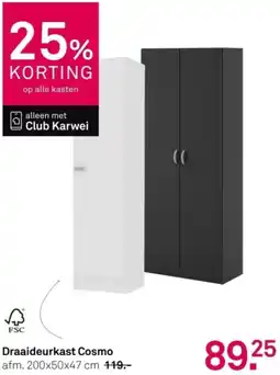 Karwei Draaideurkast Cosmo aanbieding