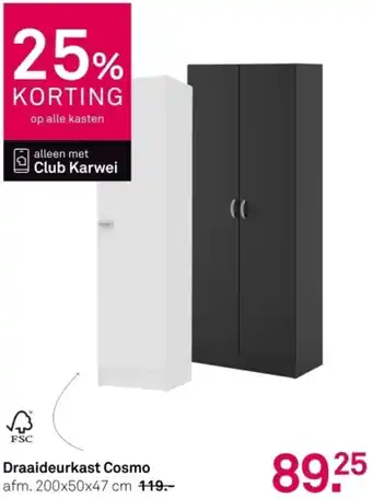 Karwei Draaideurkast Cosmo aanbieding