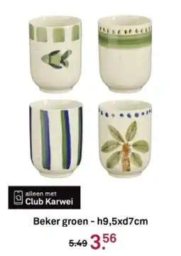 Karwei Beker groen aanbieding