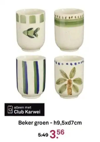 Karwei Beker groen aanbieding