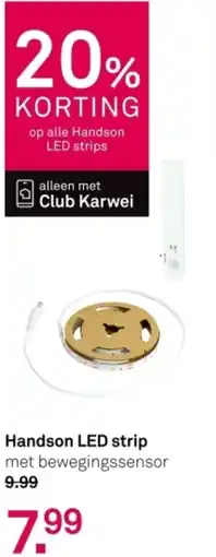 Karwei Handson LED strip aanbieding