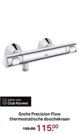 Karwei Grohe Precision Flow thermostatische douchekraan aanbieding